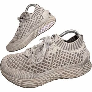 NOBULL Diamond Knit Runner Sneakers Light Gray Training Shoes Womens 9 Mens 7.5
